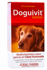 DRAG PHARMA Doguivit SENIOR - Multivitaminicos y minerales para perros en edad avanzada mayores a 7  🐶