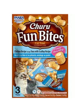 Churu Fun Bites - Pollo, Atun y Ostion para gatos (Pack de 3) 60g 🐱