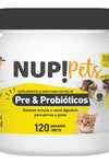 NUP!PETS - Pre y Probioticos para perros y gatos con sabor a pollo.🐶🐱