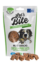 BRIT - LET´S BITE MEAT SNACKS CHICKEN & PORK SLICES🐶