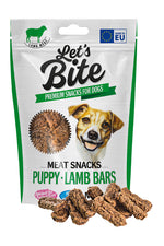 BRIT LET´S BITE MEAT SNACKS PUPPY LAMB BARS 🐶