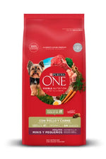 PURINA ONE - PERROS ADULTOS, MINIS Y PEQUEÑOS /POLLO Y CARNE 2 KG 🐶