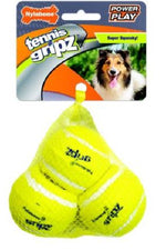 NYLABONE - PELOTA TENNIS GRIPZ  MEDIUM (3 UNIDADES) 🐶