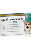 ZOETIS Simparica 40 mg - 3 comprimidos masticable para Perros de 10 a 20 kg.  🐶