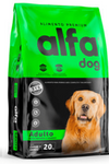 Alfa - Alimento Premium  Dog Adulto 20kg Carne y Arroz 🐶