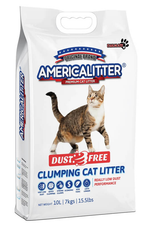 AMERICAN LITTER - Arena de gato Dust free Aroma de Limon Bolsa 7 kg 🐱