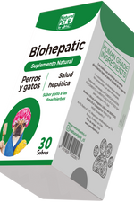 NATURAL PET - BIOHEPATIC  Salud hepática Suplemento natural Perros y Gatos  (1,5 grs X 30 sobres)🐶🐱