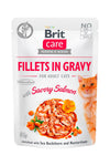 BRIT CARE - Cat Fillets In Gravy with Savory Salmon 85 gr 🐱