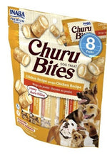 INABA Churu Bites - Snack Relleno p/ Perros - POLLO (8 packs)  96G 🐶