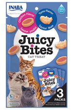 INABA Juicy Bites Cat Treats - Chicken and tuna flavor 3 packs 33.9 gr. 🐱