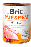 BRIT - PATÉ & MEAT PERRO ADULTO CON PAVO 800g 🐶