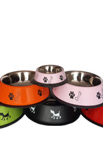 MARBEN PETS - Plato para perro acero inoxidable con diseños gatos 470 ml🐱