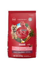 PURINA ONE - PERROS ADULTOS, MINIS Y PEQUEÑOS /POLLO Y CORDERO 2 KG 🐶