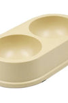 PET WAREHOUSE - Bowl doble color BEIGE 600 ML 🐶🐱