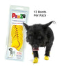 PAWZ - Rubber dog boots XXSMALL AMARILLO Desechables, reusables y a prueba de agua 12 unidades 🐶