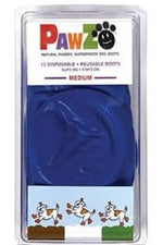 PAWZ Rubber dog boots Medium color azul reusables y a prueba de agua 12 unidades 🐶