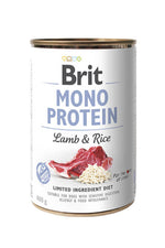 BRIT - Alimento húmedo para perro Mono Protein Lamb & Rice 400g 🐶