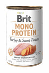 BRIT - Alimento húmedo para perro Mono Protein Turkey and Sweet Potato 400g 🐶