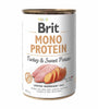 BRIT - Alimento húmedo para perro Mono Protein Turkey and Sweet Potato 400g 🐶