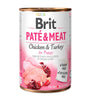 BRIT - Alimento húmedo Pate & meat, Chicken & Turkey for Puppy 800g 🐶