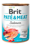 BRIT - Alimento húmedo para perros Pate & Meat Salmon 800g 🐶