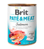 BRIT - Alimento húmedo para perros Pate & Meat Salmon 800g 🐶