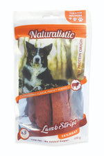 Snack para perros NATURALISTIC Lamb Strips 74% Cordero Low Fat 100 gr 🐶