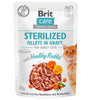 BRIT CARE - Cat Sterilized Fillets in Gravy With Healthy Rabbit pouch 85gr 🐱