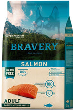 BRAVERY - Salmon Adult Large/Medium Breeds de 4kg🐶