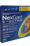 NEXGARD - Spectra comprimido masticable para perros 3,6 - 7,5kg. 🐶