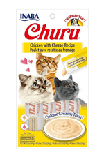 Snack para gatos CHURU - Pollo con Queso 4 tubos 🐱