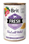 BRIT - Alimento húmedo para perros en lata Fresh Veal with Millet 400 grs  🐶