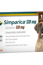 SIMPARICA - Antiparasitario externo para perros  de 40 a 60 kg 120 mg🐶