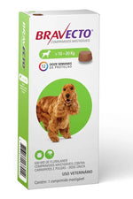 BRAVECTO - Antiparasitario externo para perros de 10- 20 kg - 500 mg- 1 comprimido 🐶