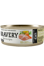 BRAVERY - Alimento húmedo de  Pollo y Zanahoria para Gatos esterilizados, 70 gr. 🐱