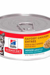 HILLS - Alimento en latas para gatos Adult indoor chicken 5.5 oz 🐱