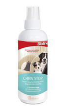 Repelente para perros BIOLINE-Chew Stop -120 ml. 🐶